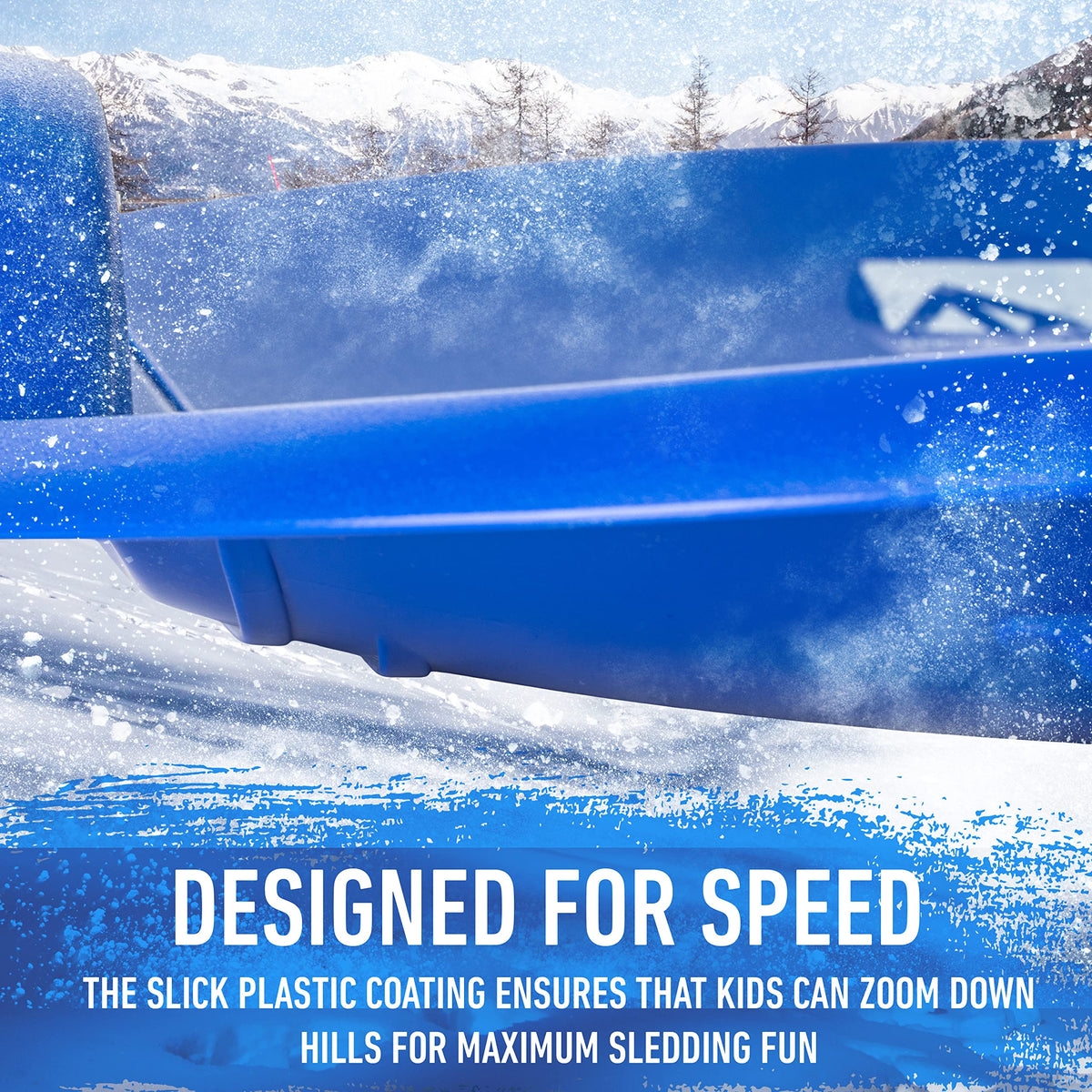 Kids Plastic Snow Sled with Handles O38894