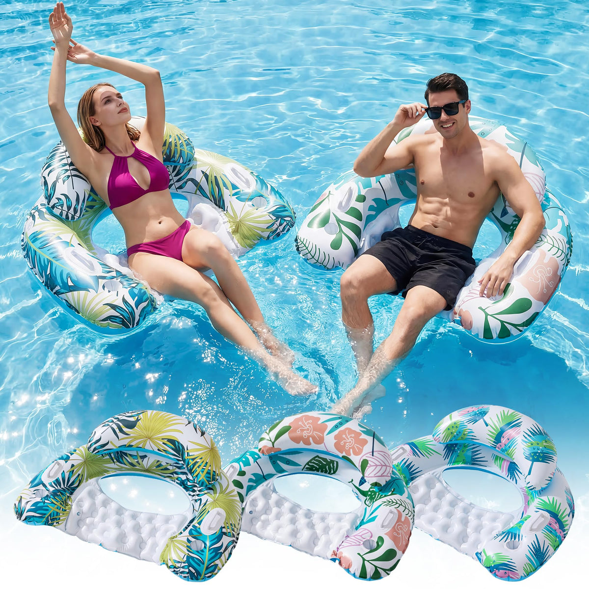 3 Pack Pool Floats Adult Multicolor D3820