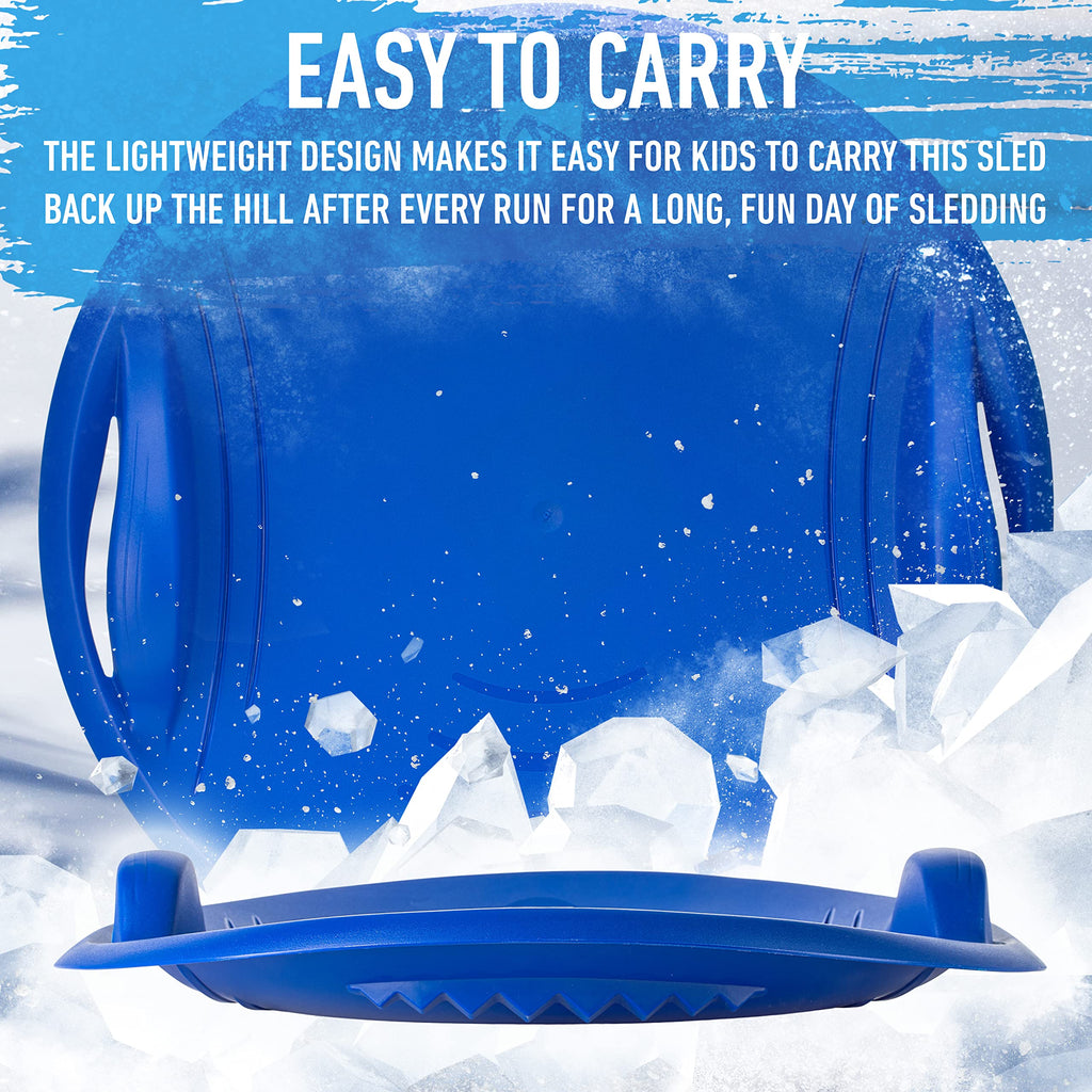 Kids Plastic Snow Sled with Handles O38894