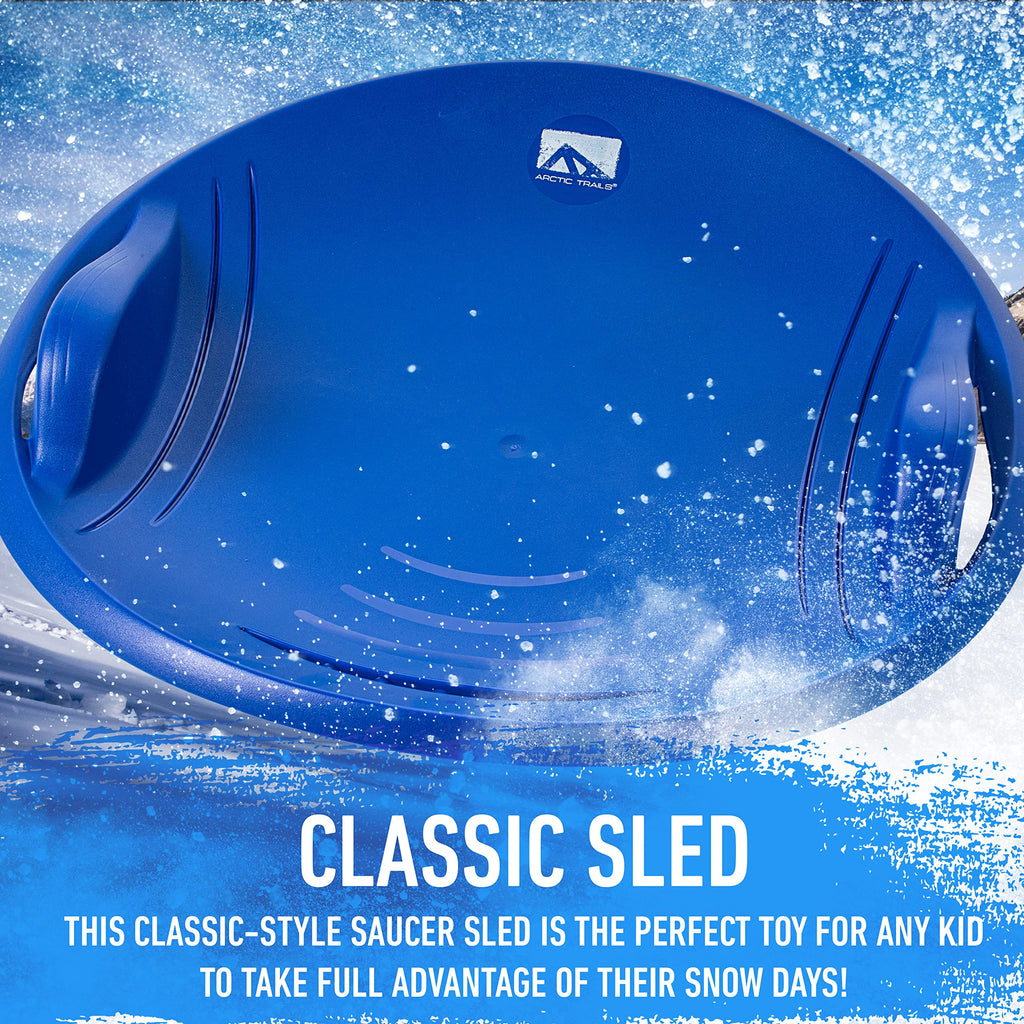 Kids Plastic Snow Sled with Handles O38894